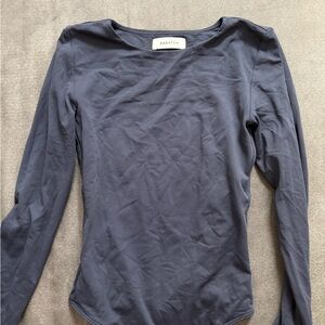 Babaton Deep Blue Long Sleeve Tee